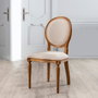Hanah Home Silla de Madera de Haya Albero42 en Nogal y Beige